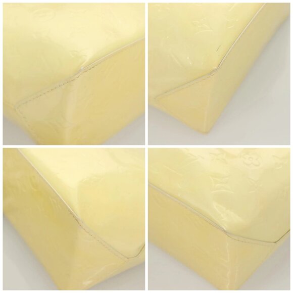 LOUIS VUITTON Monogram Vernis Reade PM Hand Bag Perle M91336 LV Auth 129822 - Picture 14 of 16